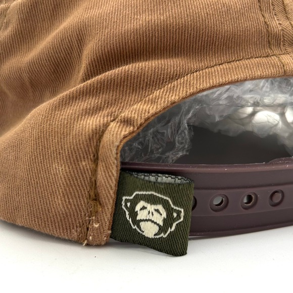 Howler Brothers Los Hermanos Howler Snapback Hat Brown Cotton Rope Trucker Cap - Picture 6 of 8